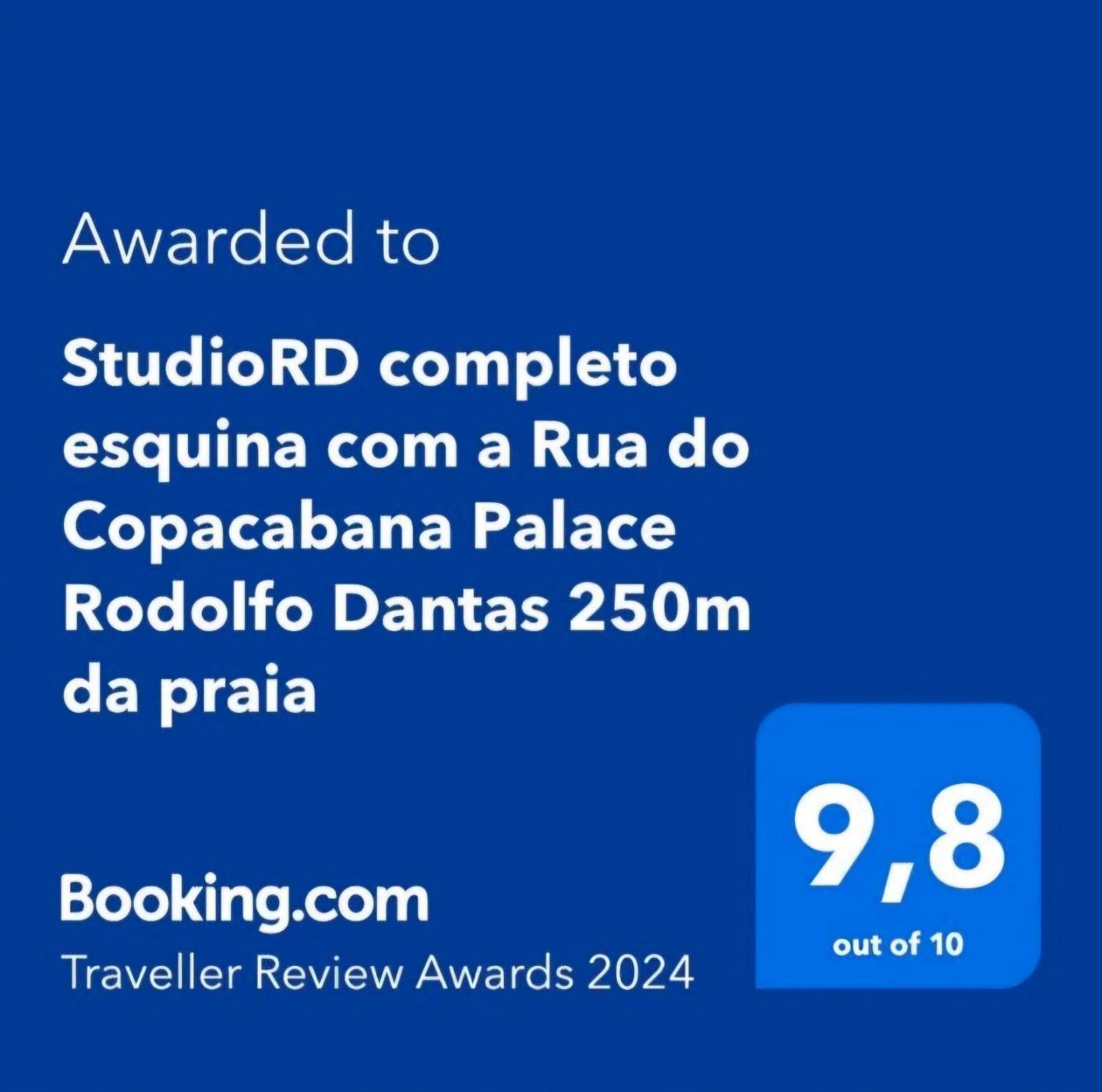 Studiord Copacabana 250M Da Praia Esquina Com A Rua Do Copacabana Palace Rodolfo Dantas Rio de Janeiro Exteriör bild