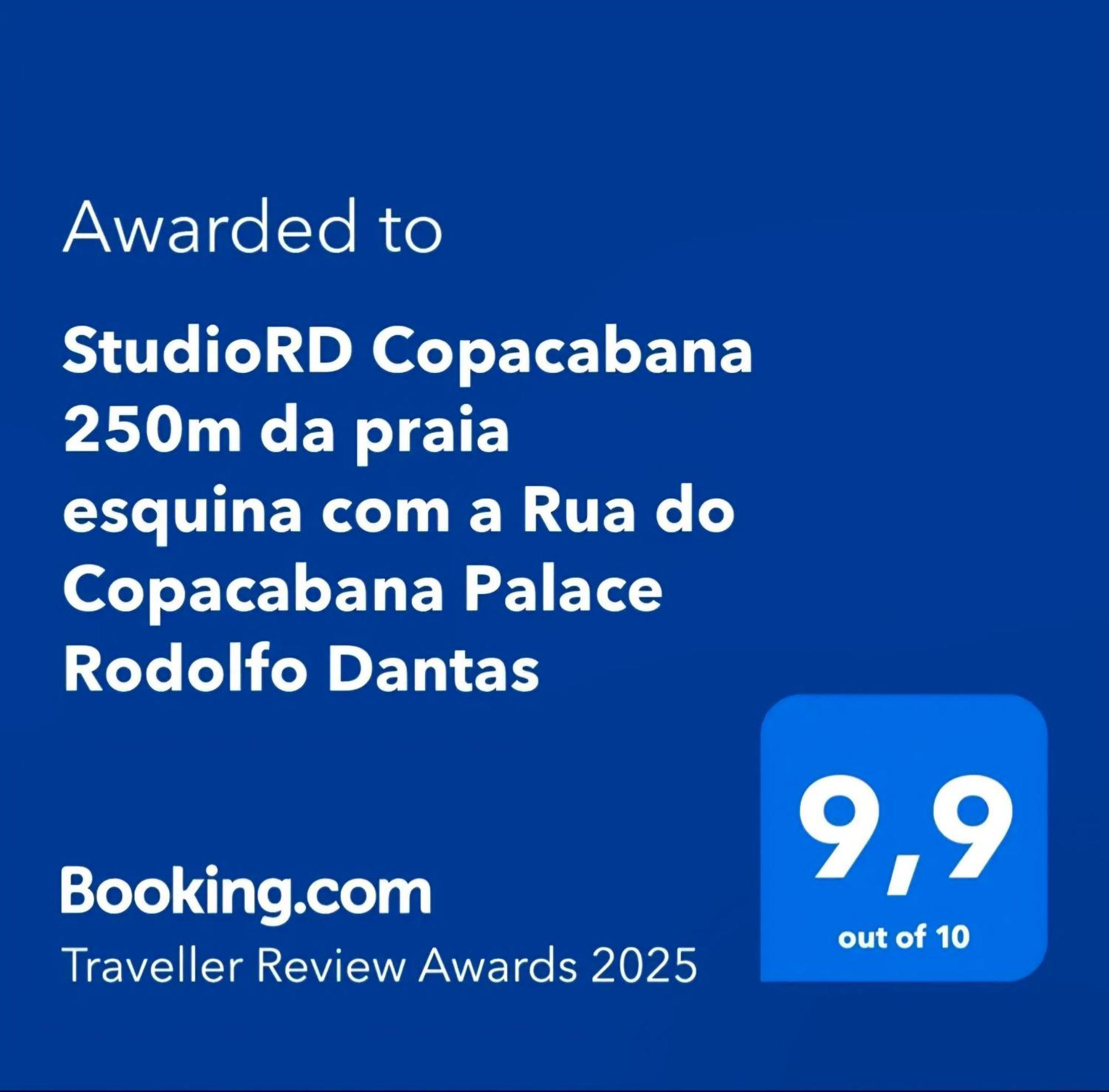 Studiord Copacabana 250M Da Praia Esquina Com A Rua Do Copacabana Palace Rodolfo Dantas Rio de Janeiro Exteriör bild